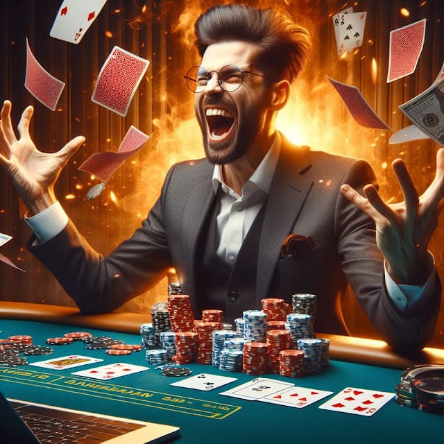 Poker Player running hot
