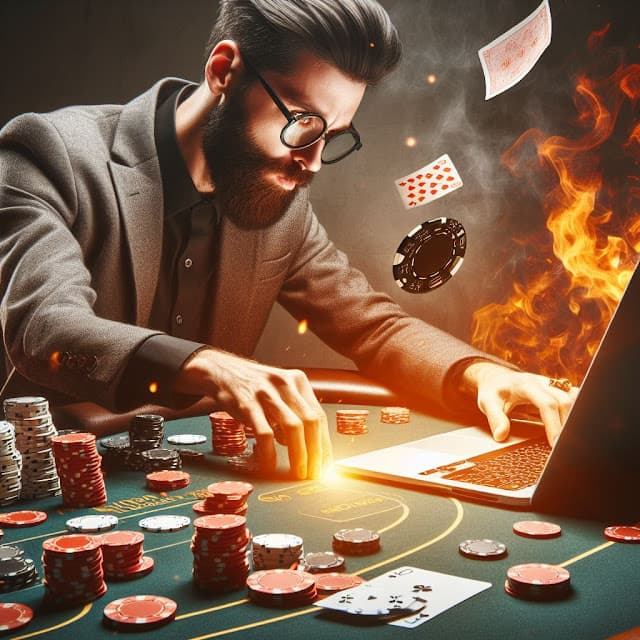Poker Player running hot