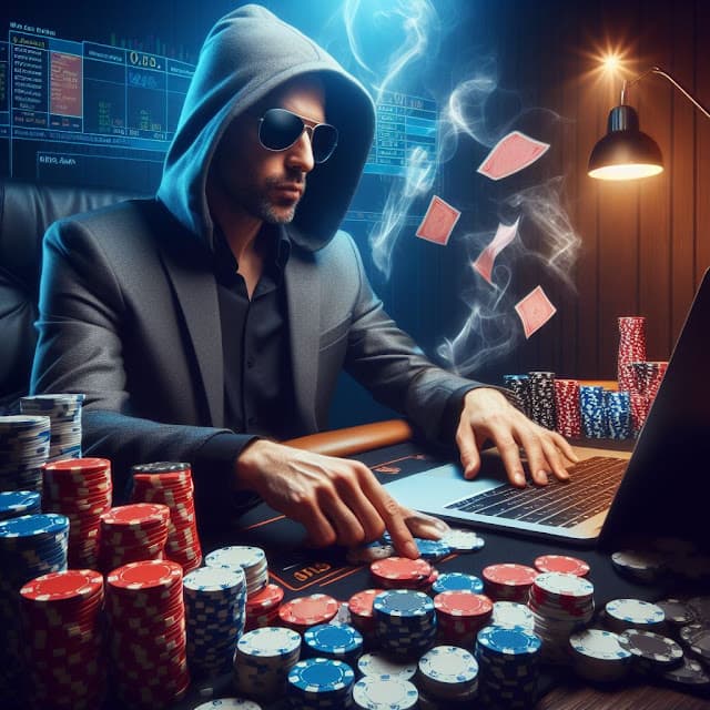 Poker Player running hot