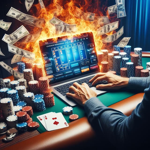 Poker Player running hot