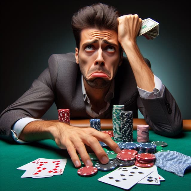 Poker Player tilted